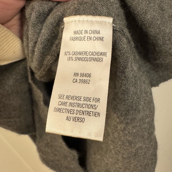 cashmere blendTheory Gray Longline Sweater dress - Picture 3 of 3